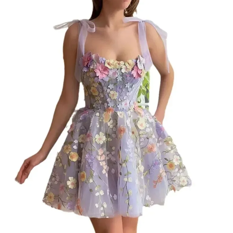 Women's Dress Fashionable 3D F - Embroidery Zara ulasan dan harga