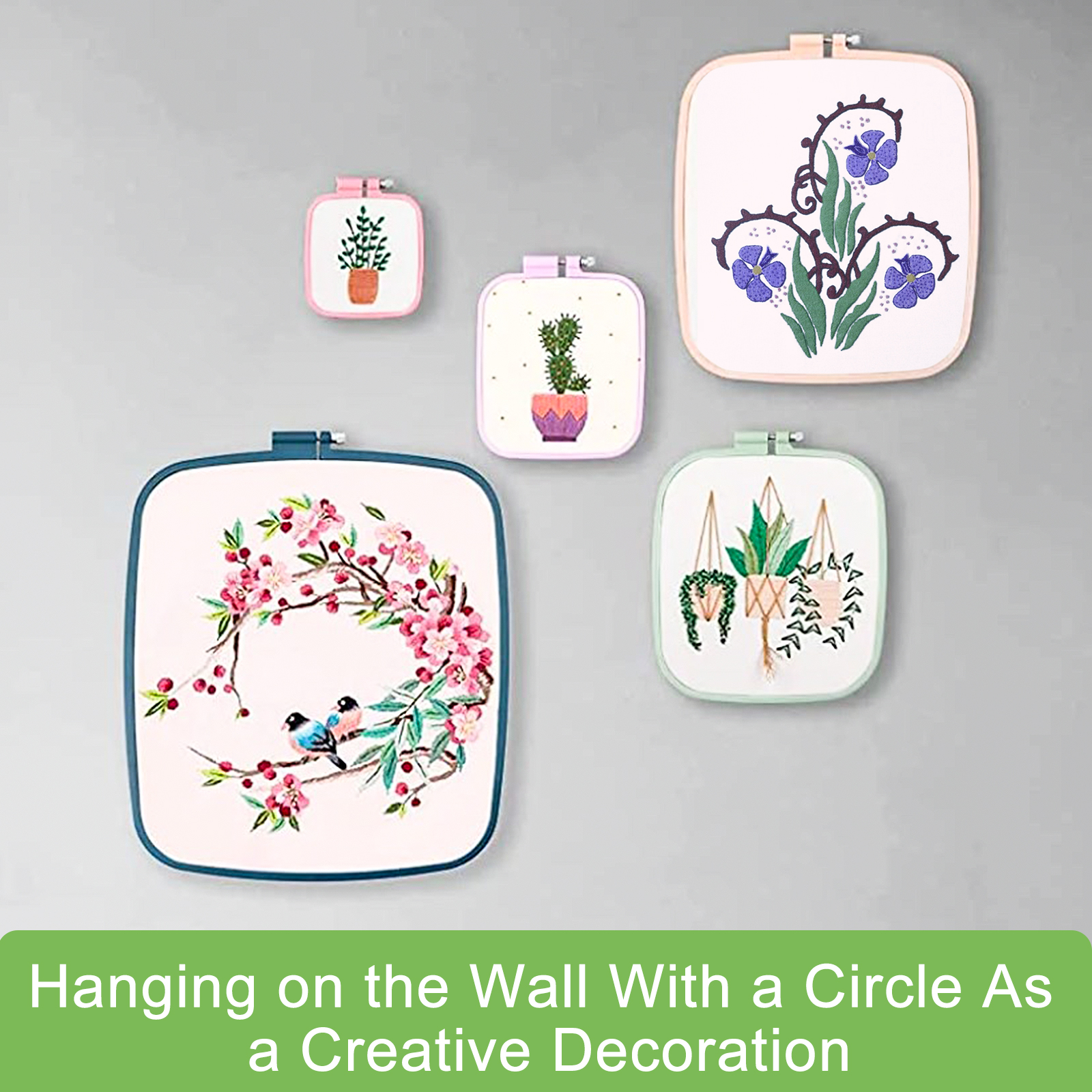 4/5Pcs Square Embroidery Hoops - Embroidery Hoop Plastic ulasan dan harga