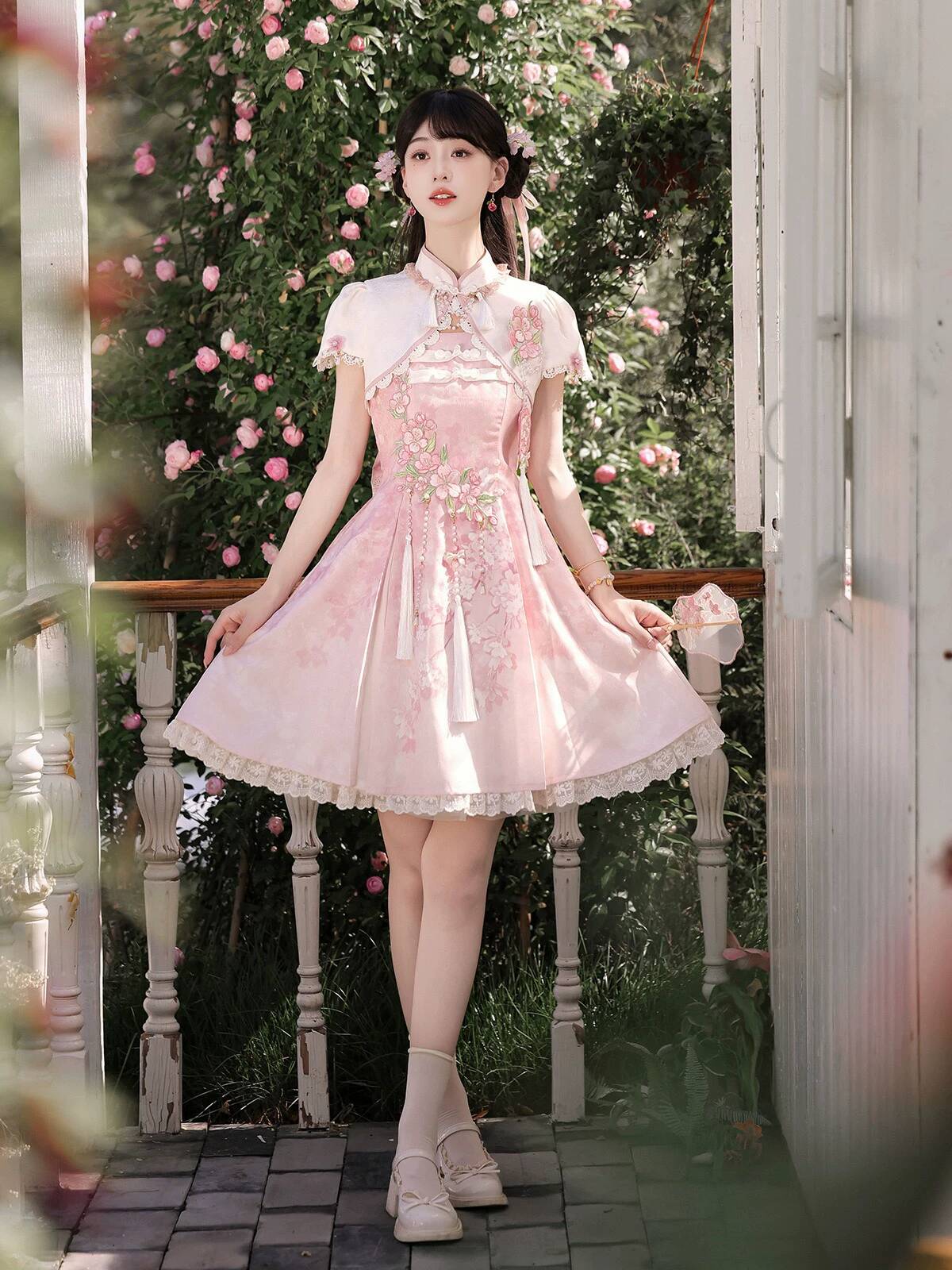 Chinese Brand Luoying Jianyu C - Embroidery Skirt ulasan dan harga