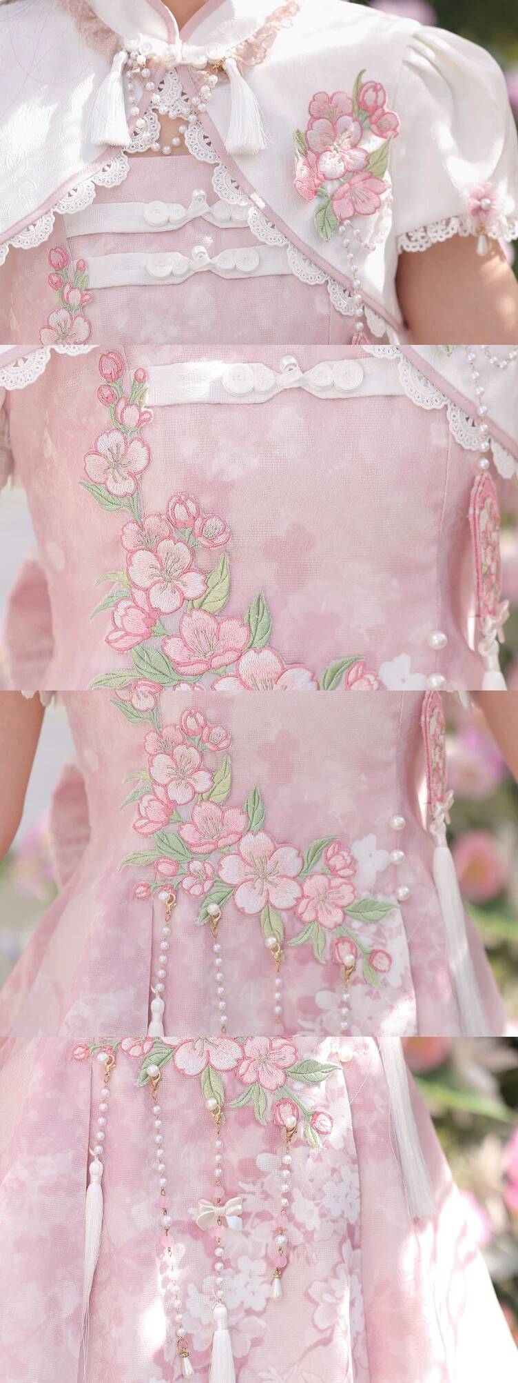 Chinese Brand Luoying Jianyu C - Embroidery Skirt ulasan dan harga