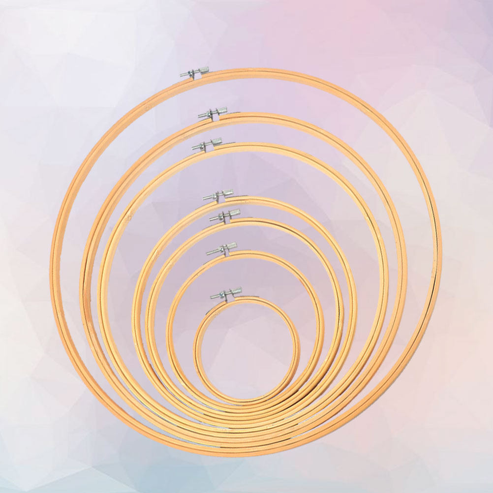 6 Pcs Cross Stitch Fixing Fram - Embroidery Hoop Plastic ulasan dan harga