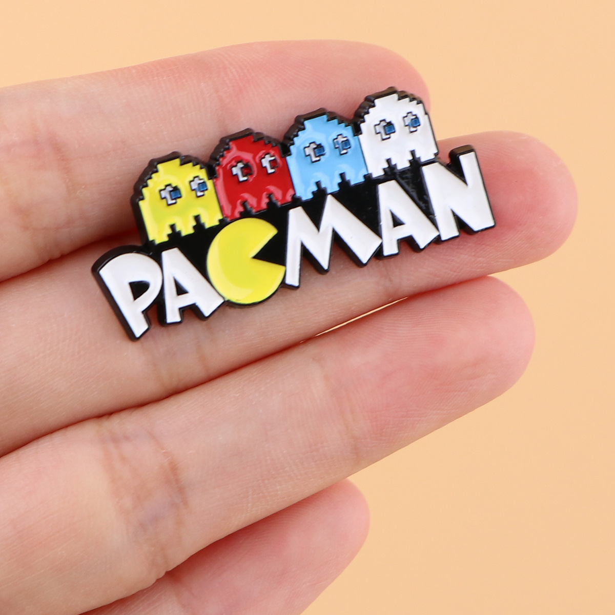 Pac-Man Game Brooch Pin Badge  - Embroidery Wallpaper ulasan dan harga