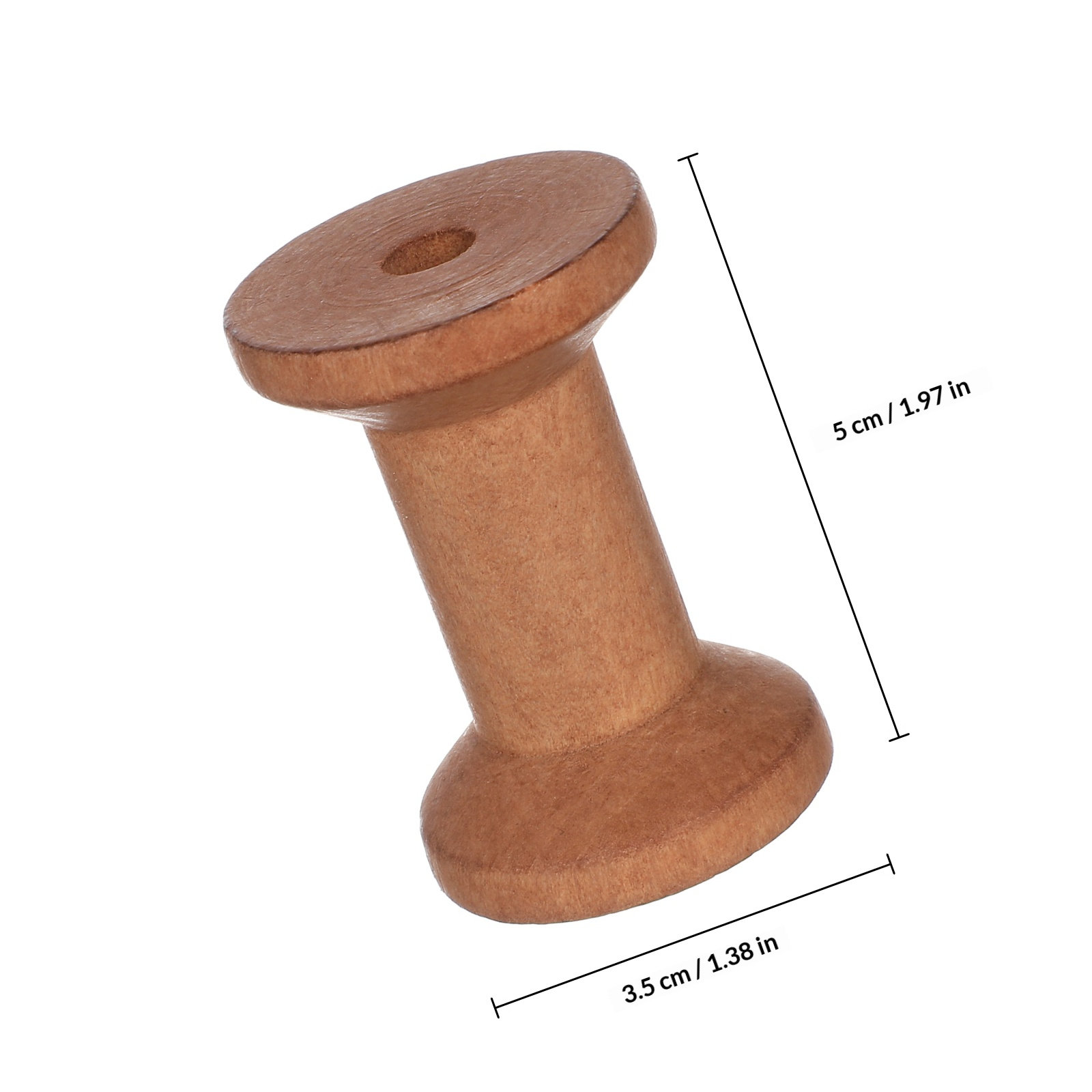 20Pcs Wooden Thread Holders Em - Embroidery Thread ulasan dan harga