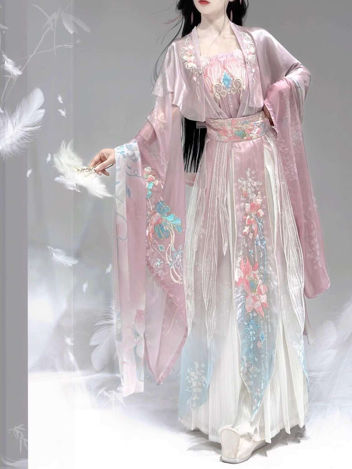 New Hanfu Wei Jinfeng Heavy In - Embroidery Skirt ulasan dan harga