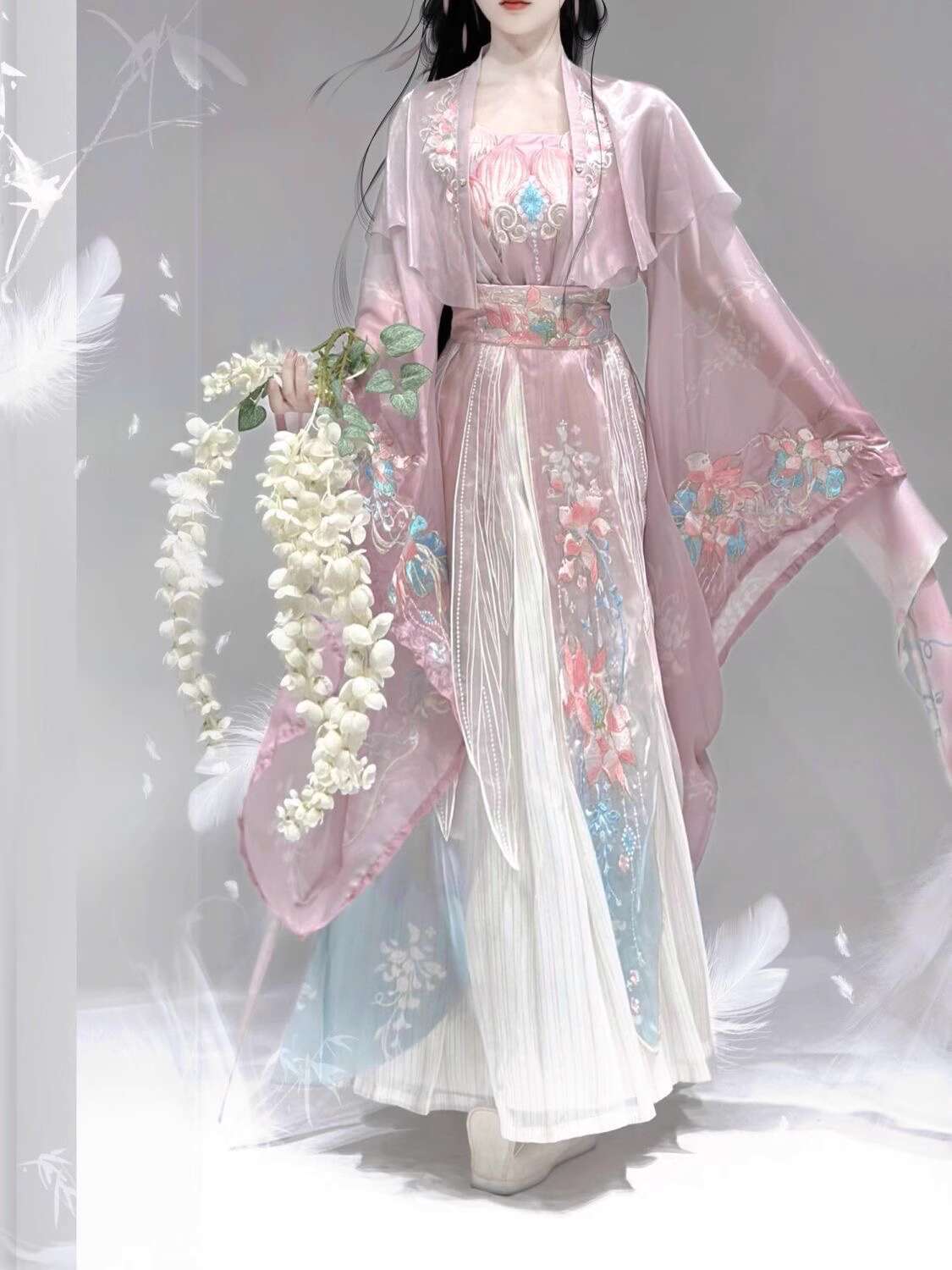 New Hanfu Wei Jinfeng Heavy In - Embroidery Skirt ulasan dan harga