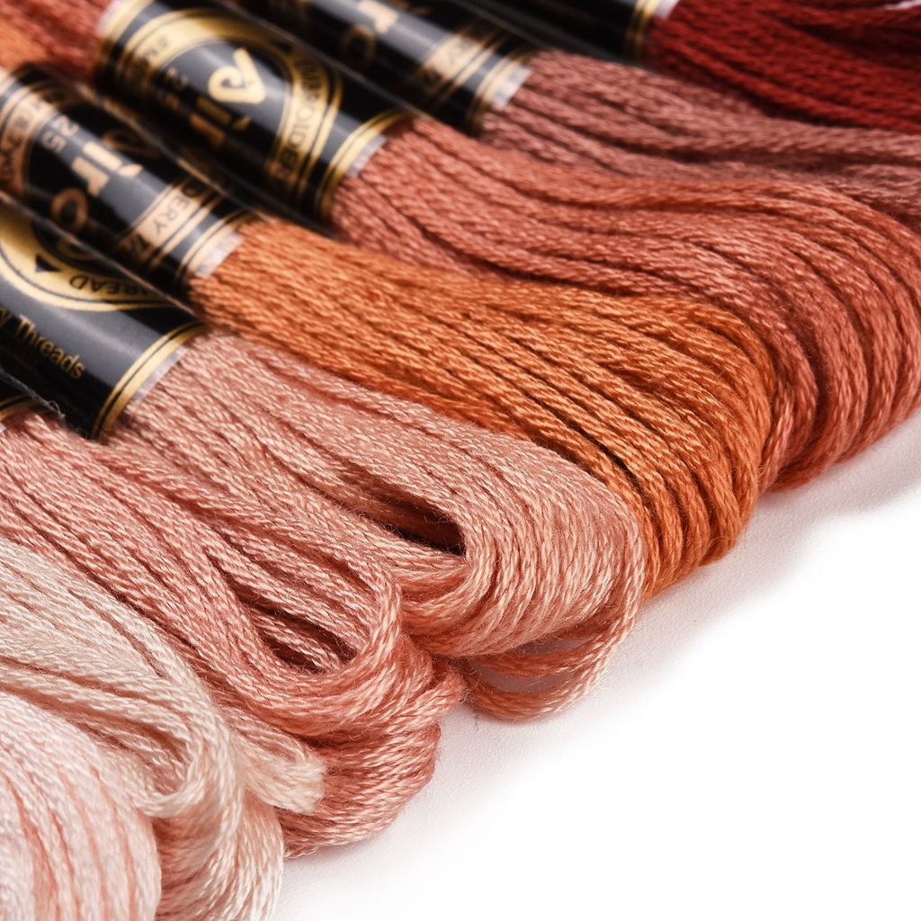 1Set 8 Skeins 0.5mm 6-Ply Poly - Embroidery Thread ulasan dan harga