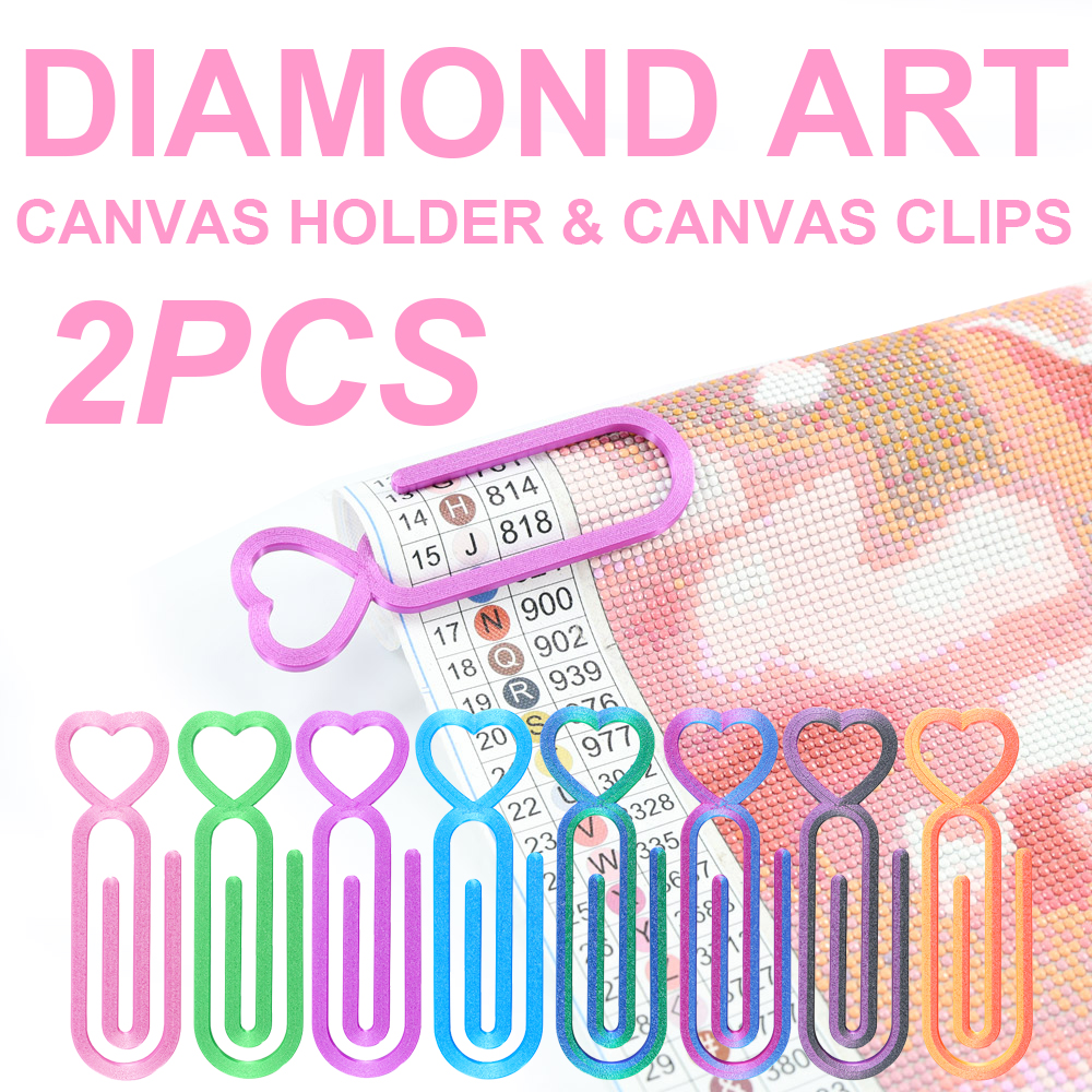 2pcs Diamond Painting Canvas C - Embroidery Hoop Plastic ulasan dan harga