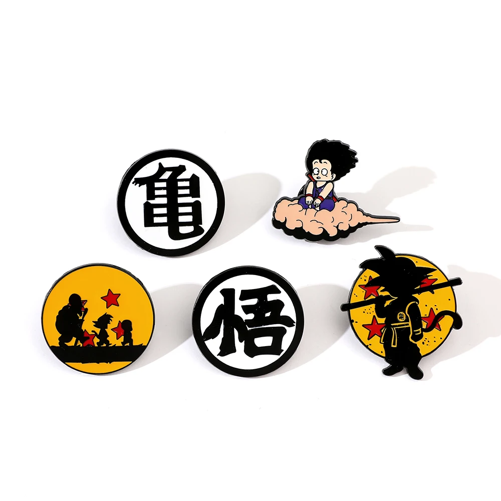 6 Pcs Hot Blooded Anime Brooch - Embroidery Wallpaper ulasan dan harga