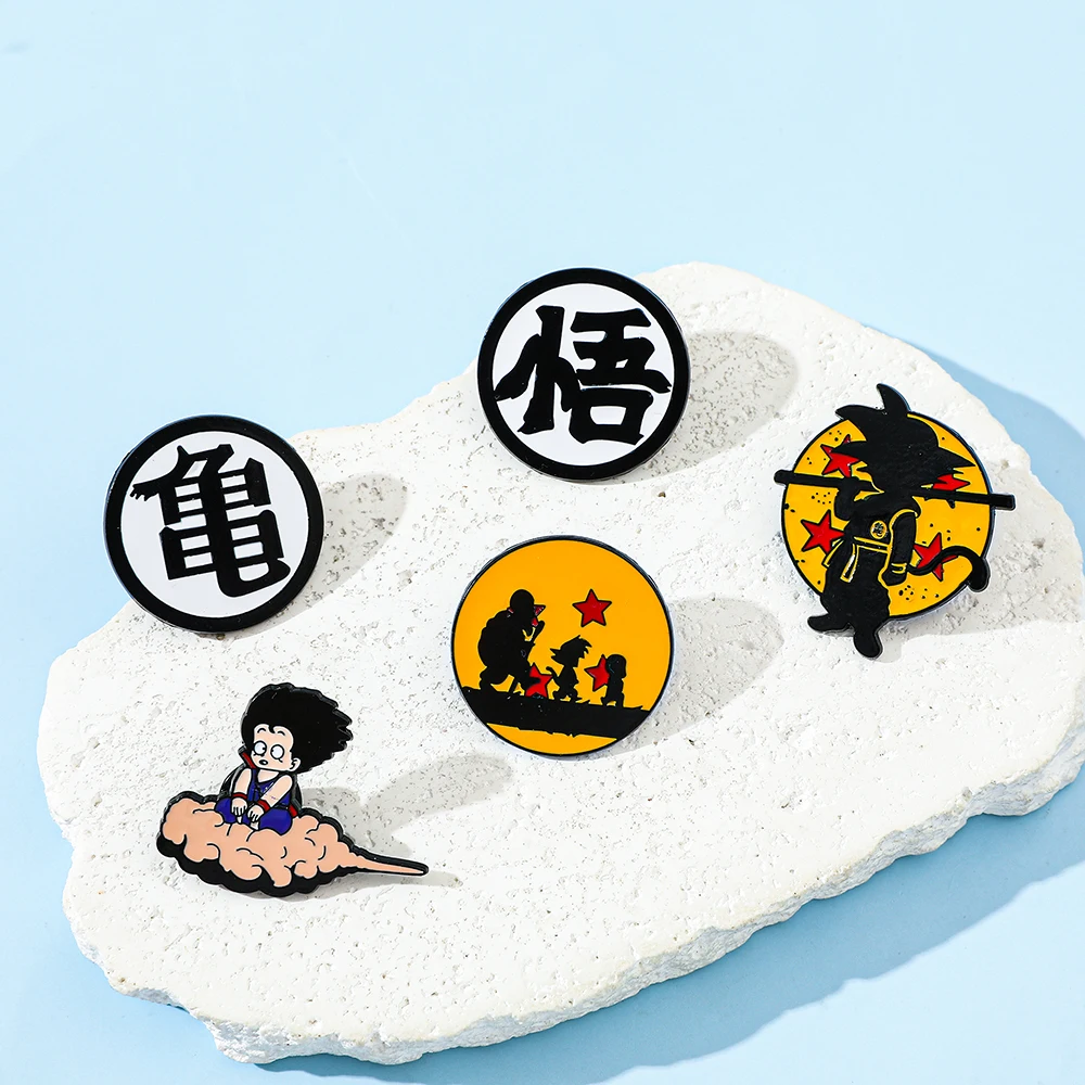 6 Pcs Hot Blooded Anime Brooch - Embroidery Wallpaper ulasan dan harga