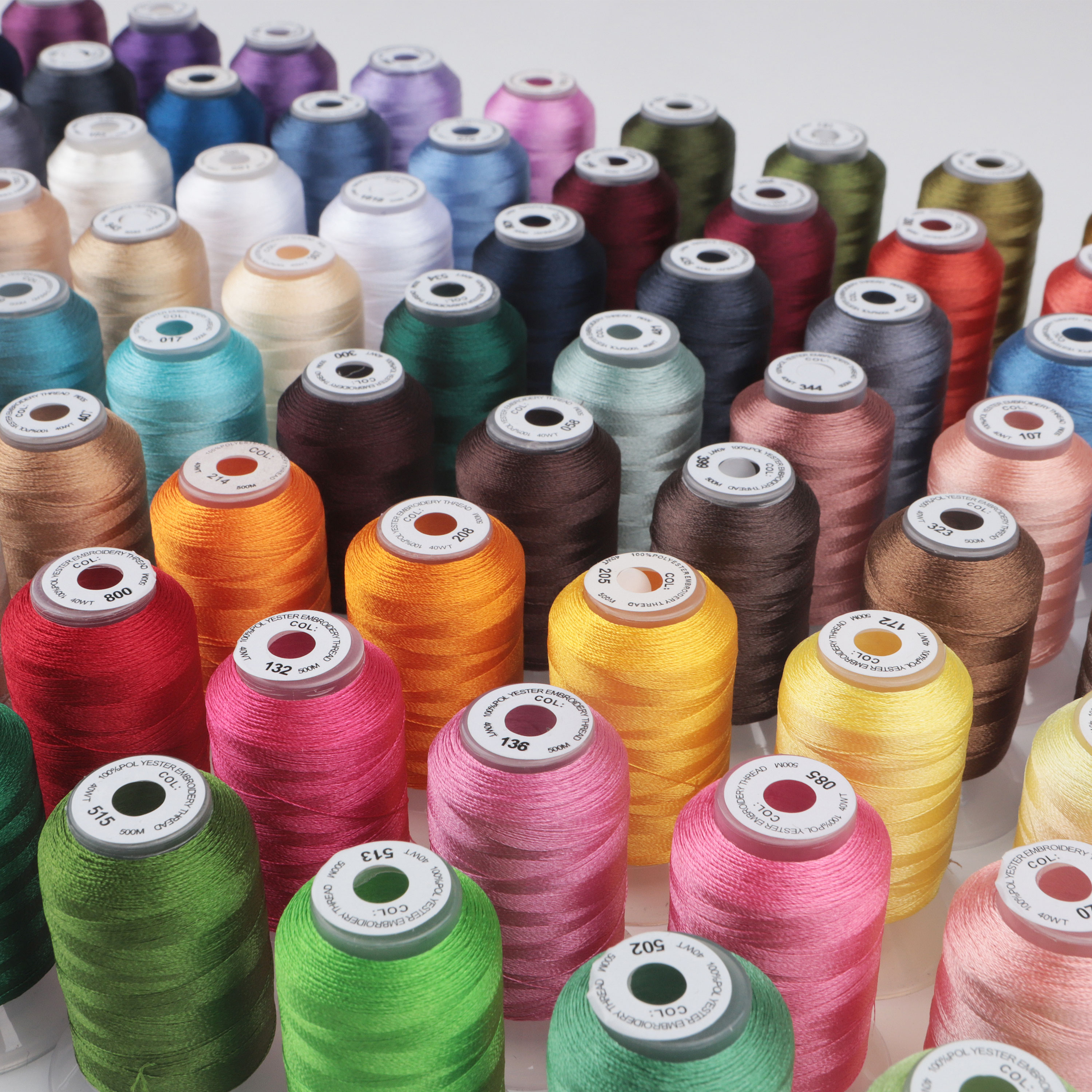 5/80 Colors Set Polyester Embr - Embroidery Machine Computerized ulasan dan harga
